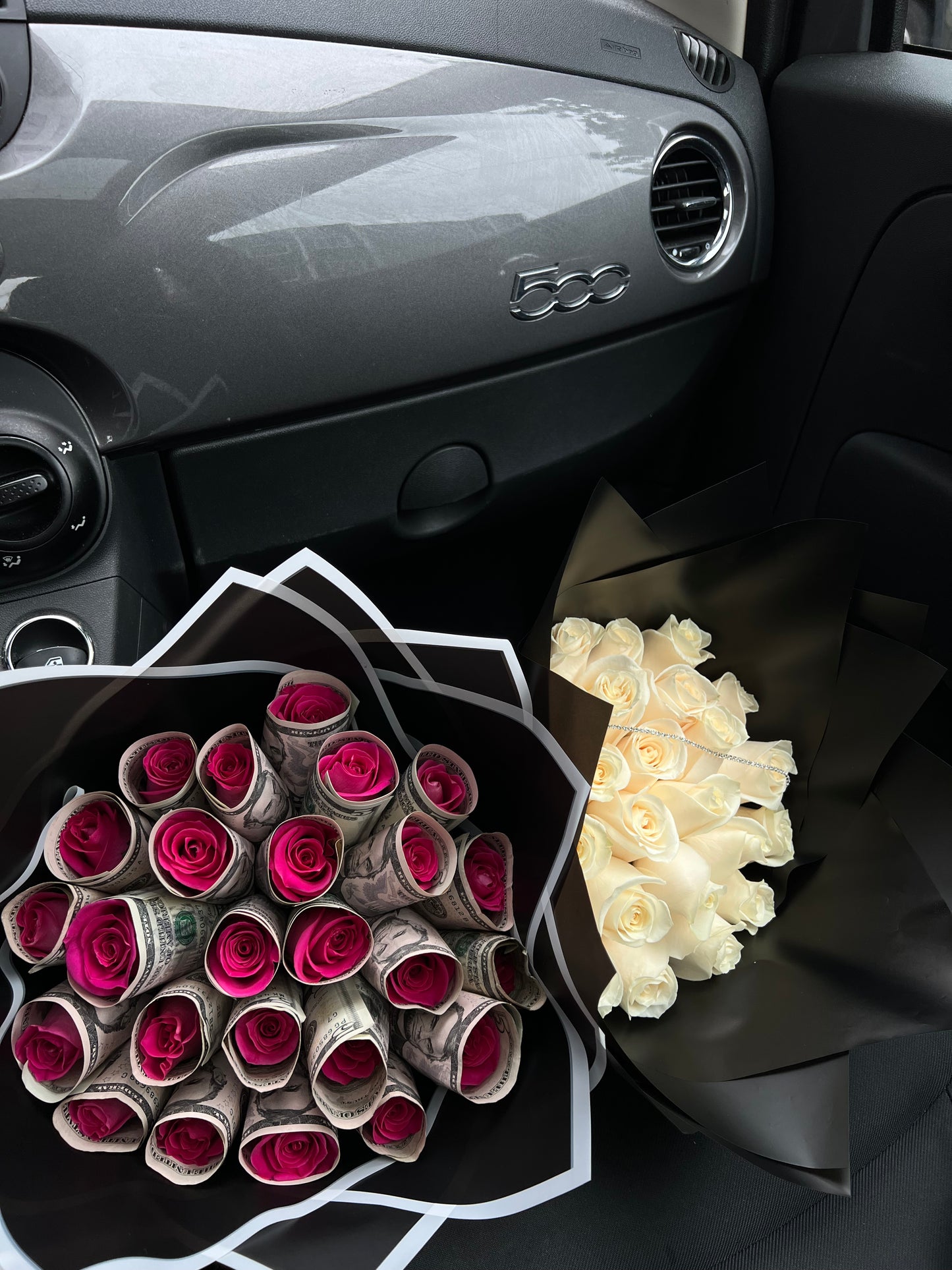 Money Wrapped Rose Bouquets